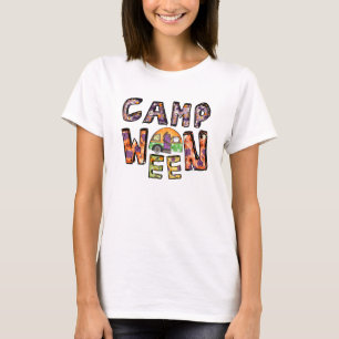 T-shirt Halloween Camping Jeu de mots