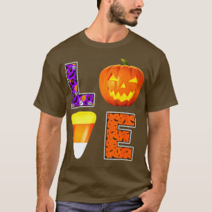 T-shirt Halloween Candy Citrouille Love Easy s