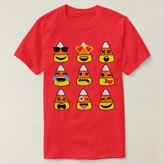 T-shirt Halloween Candy Corn 3388 (Design devant)