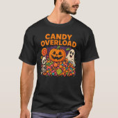 T-shirt Halloween Candy Overload Cute Éffrayant Unisex Clo (Devant)
