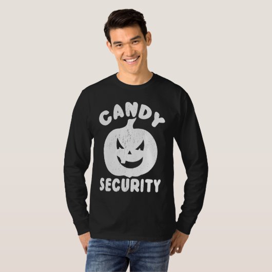 T-shirt Halloween Candy Security (Devant entier)