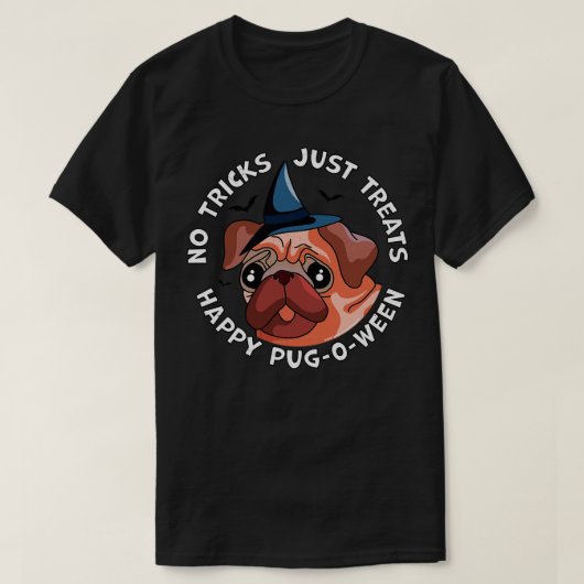 T-shirt Halloween Carlin Pas de Trucs Juste Traite Happy P (Design devant)