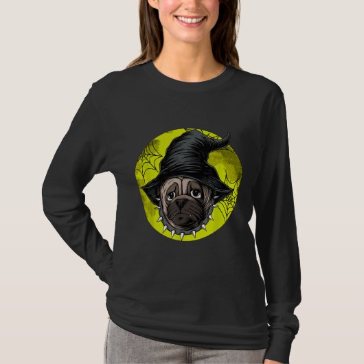 T-shirt Halloween Carlins Citrouille Grunge Jack O Lan Amo (Devant)