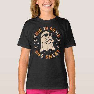 T-shirt Halloween C'est une feuille de livre Drôle Fantôme