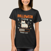 T-shirt Halloween Chargement S'il vous plaît Attendre Funn (Devant)