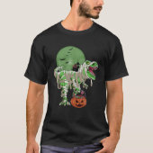 T-shirt Halloween Chat Dinosaur T Rex Maman Citrouille Pou (Devant)