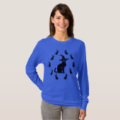 T-shirt Halloween Chat n Casquette (Devant entier)