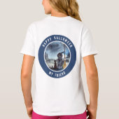 T-shirt Halloween Chat noir et la Sorcière étoile nuit (Dos)