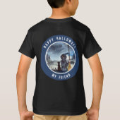 T-shirt Halloween Chat noir et la Sorcière étoile nuit (Dos)