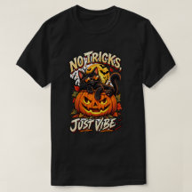T-shirt Halloween Chat Noir – Pas de Tours, Juste