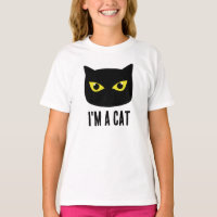 Halloween chat noir yeux jaunes Je suis un chat