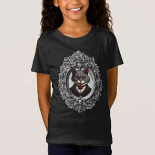 T-Shirt Halloween Chat, Vampire Portrait de chat