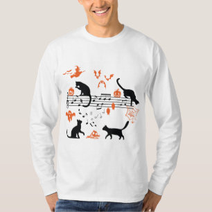 T-shirt Halloween Chats Éffrayants et effrayants Jouer Not
