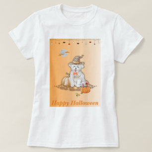 T-shirt Halloween Chien Araignées et chauve-souris