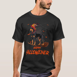 T-shirt Halloween Chien Doberman Costume Pour Hommes Femme