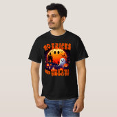 T-shirt Halloween cimetière avec joli sourire joyeux Fantô (Devant entier)