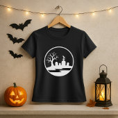T-shirt Halloween cimetière hanté