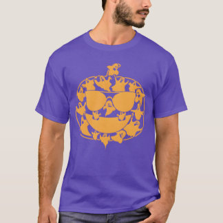 T-shirt Halloween Citrouille avec Ghosts I Halloween Citro