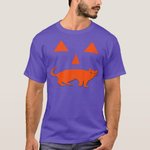 T-shirt Halloween Citrouille Chat Jack-o-Lantern - Éffraya