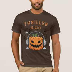 T-shirt Halloween Citrouille de nuit Thriller