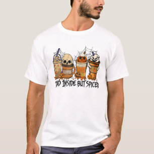 T-shirt Halloween Citrouille Éffrayant Latte Spice, Mort à