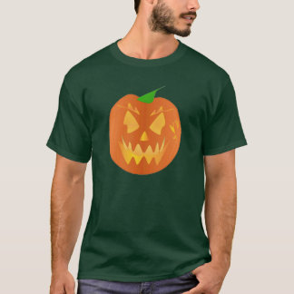 T-shirt Halloween Citrouille En Vert Forêt