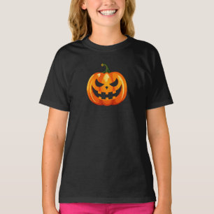 T-shirt Halloween Citrouille face effrayant