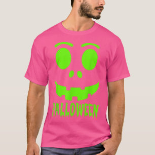 T-shirt Halloween Citrouille Funky Visage Coupe Hommes Fem