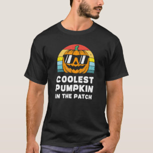 T-shirt Halloween Citrouille le plus froid dans le Patch R