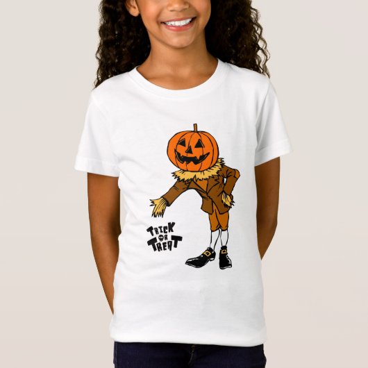 T-Shirt HALLOWEEN citrouille tour ou traitement (Devant)
