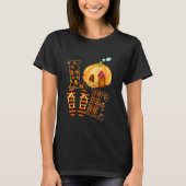 T-shirt Halloween Citrouilles Sandales Orange Plaid Hallow (Devant)