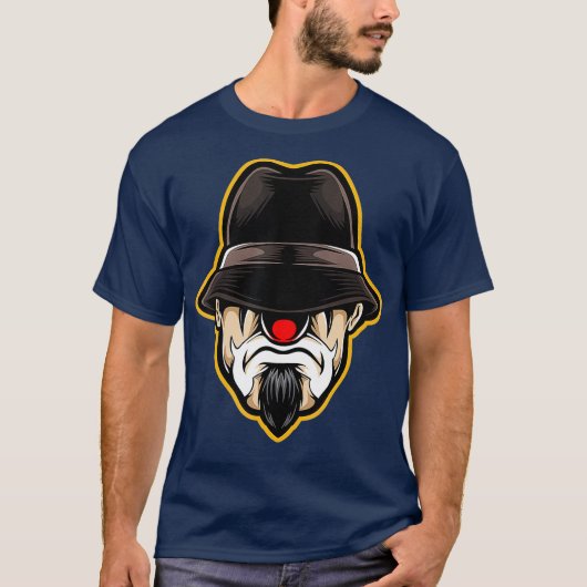 T-shirt Halloween Clown Cholo Gangster (Devant)