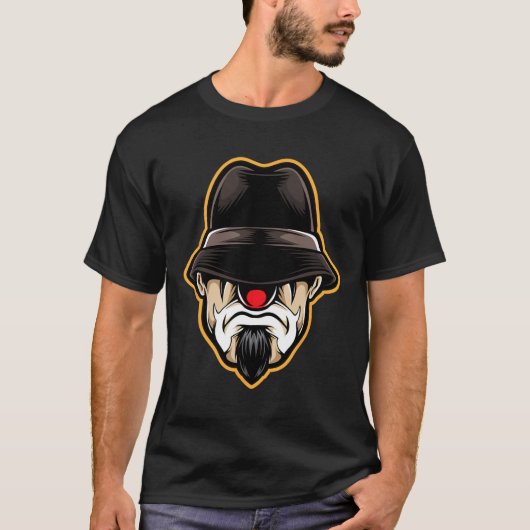 T-shirt Halloween Clown Cholo Gangster (Devant)