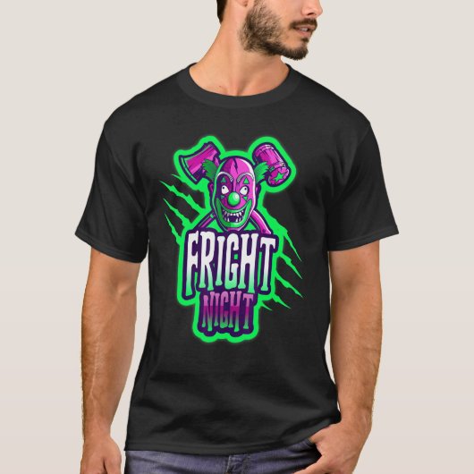 T-shirt Halloween Clown effrayant Fright Nuit 1 (Devant)