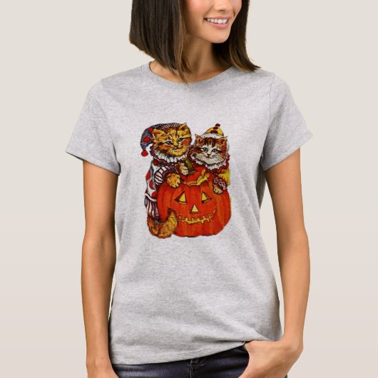 T-shirt Halloween Clown Kittens (Devant)