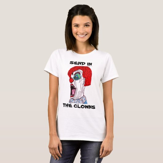T-SHIRT HALLOWEEN CLOWNS (Devant entier)
