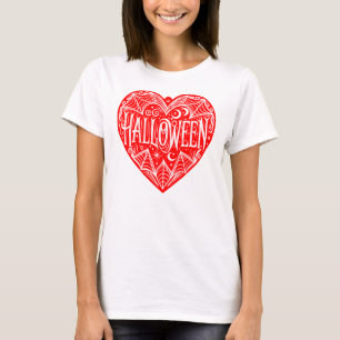 T-shirt Halloween Cœur, Cœur Rouge en Forme, Vacances