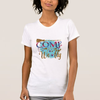 T-shirt Halloween Come We Fly