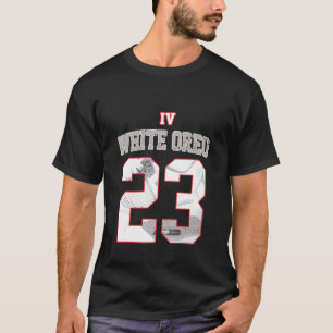 T-shirt Halloween Conception 23 Basket Match 4 Retro Blanc