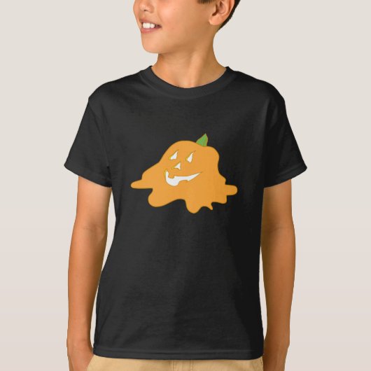 T-shirt Halloween cool Melting Jack-O-Lantern (Devant)