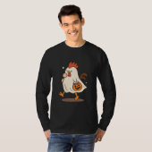 T-Shirt Halloween Coq Fantôme (Devant entier)