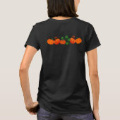 T-shirt Halloween Costume BOO Crew Citrouille Patch Éffray (Dos)