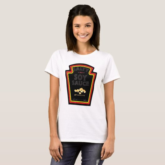 T-shirt Halloween Costume Correspondant Salty Soy Sauce Bo (Devant entier)