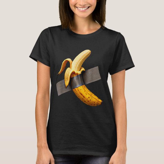 T-shirt Halloween Costume Peeled Banana Funny Duct Tape Ba (Devant)