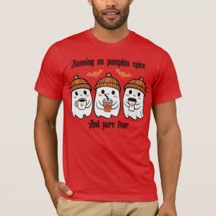T-shirt Halloween "Courir sur l'épice Citrouille et la peu