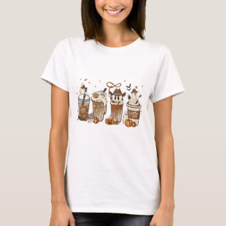 T-shirt Halloween Cowboy Boo, Automne Cowboy Latte