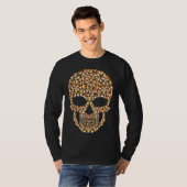 T-shirt Halloween crâne de Corgi (Devant entier)