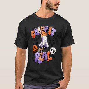 T-shirt Halloween Creep it real Ghost Boy Automne saison