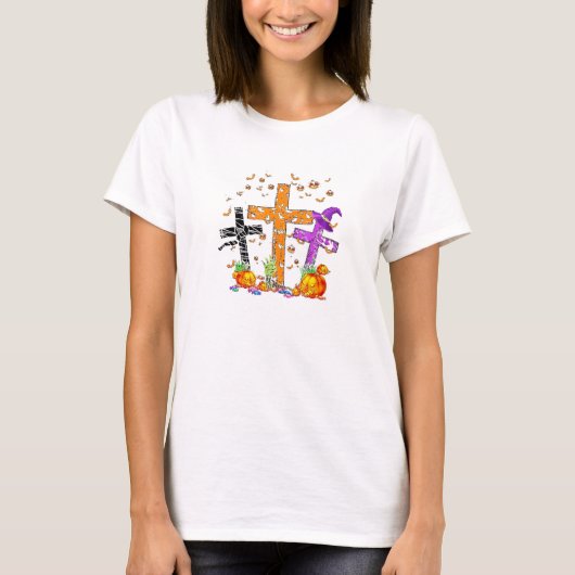 T-shirt Halloween Crosses God (Devant)