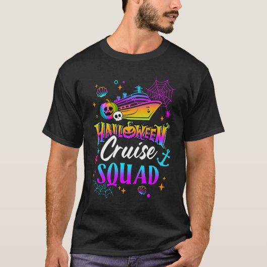 T-shirt Halloween Cruise Squad Correspondant Famille Crois (Devant)